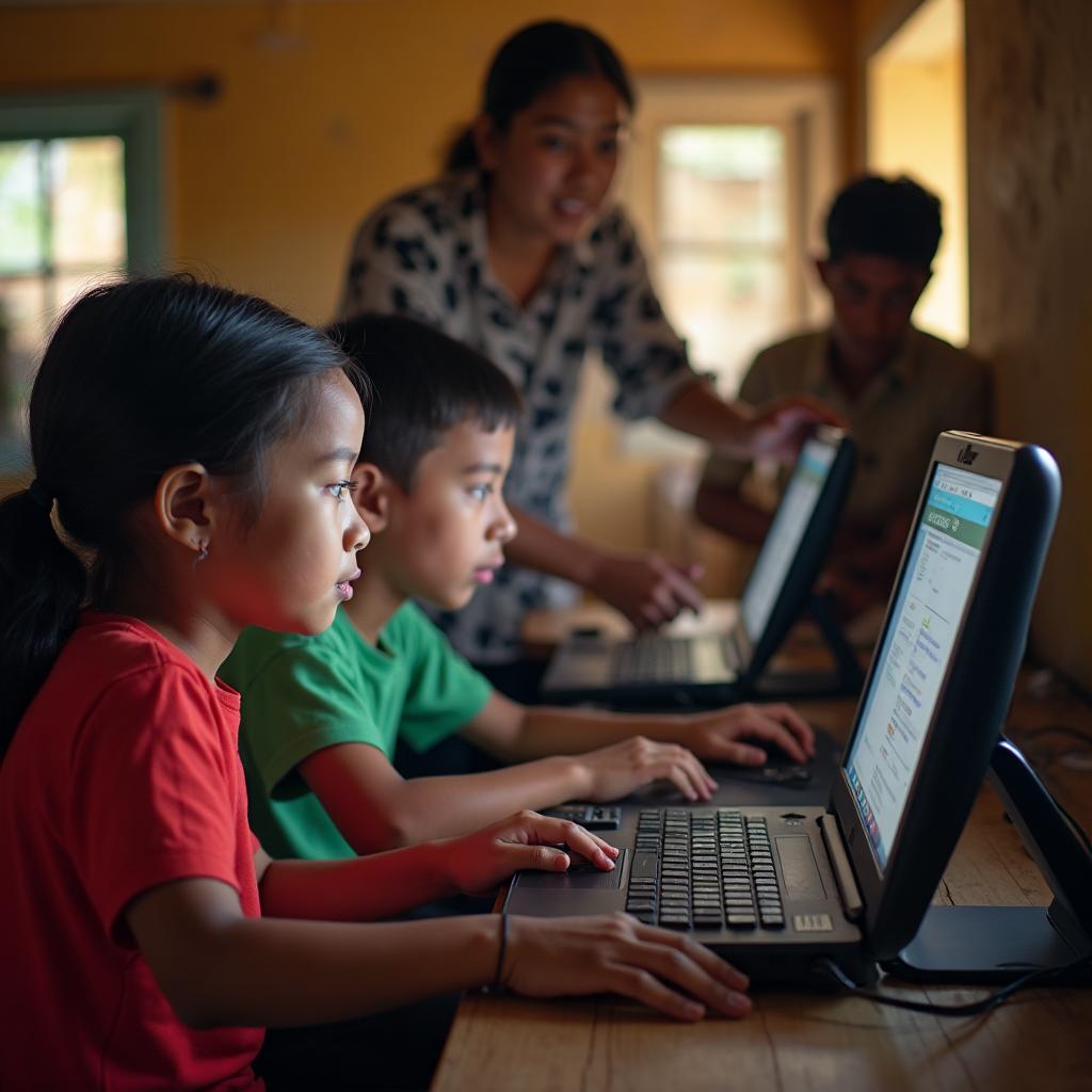 Technology training program for youth learning coding